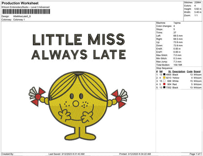 Little miss late
