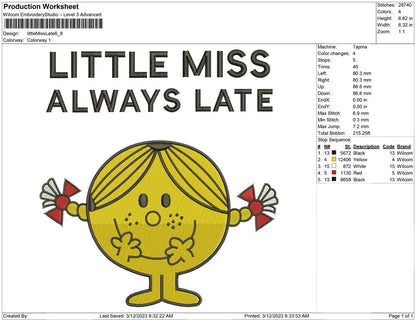 Little miss late