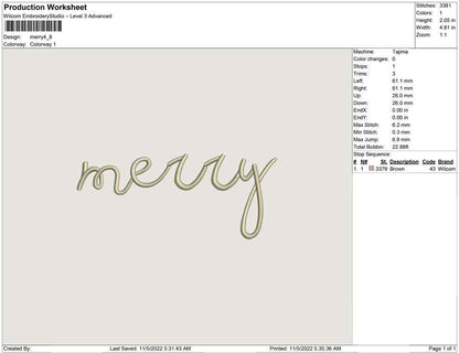 Merry text