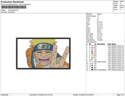 Naruto Peace Rectangle