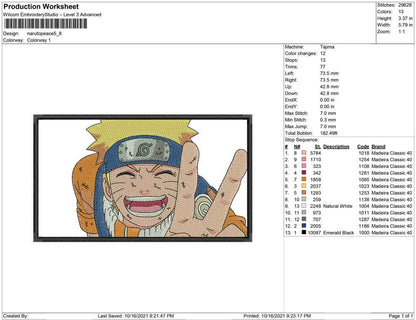 Naruto Peace Rectangle
