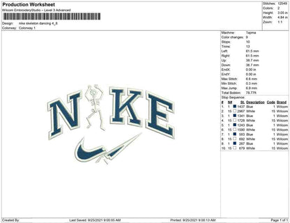 Nike Skeletttanzen