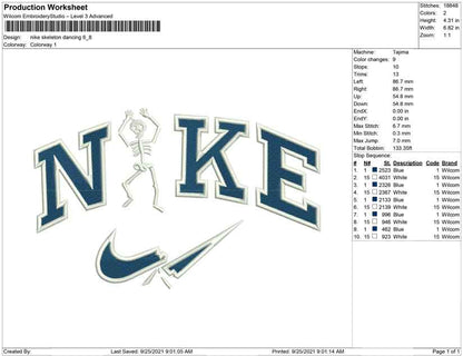 Nike Skeletttanzen