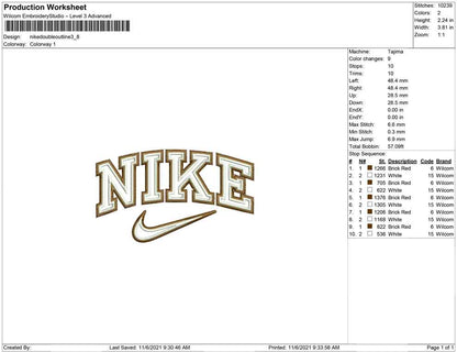 Nike Double outline