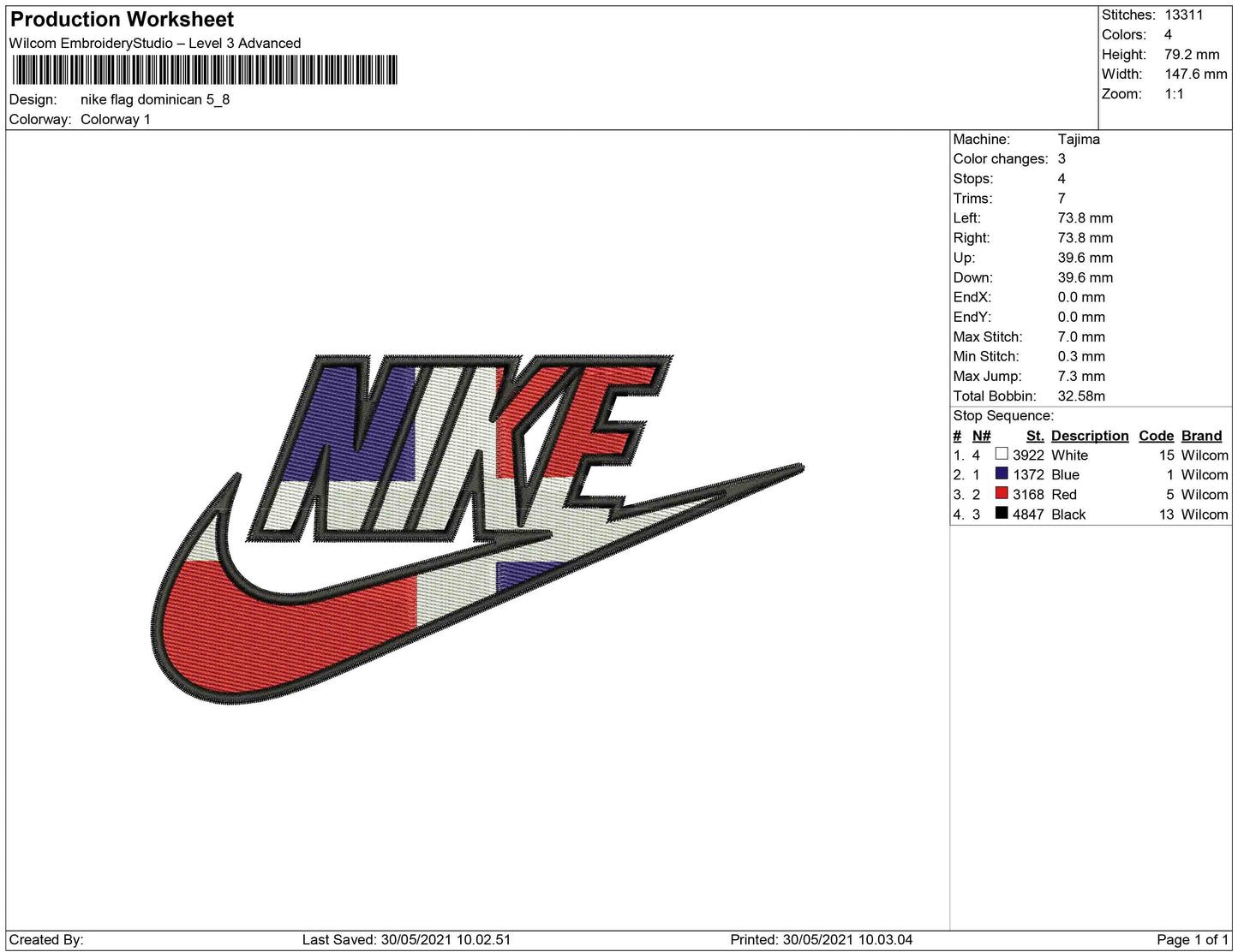 Nike Flag Dominican