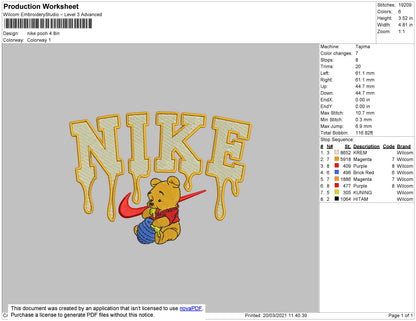 Nike Melt Pooh