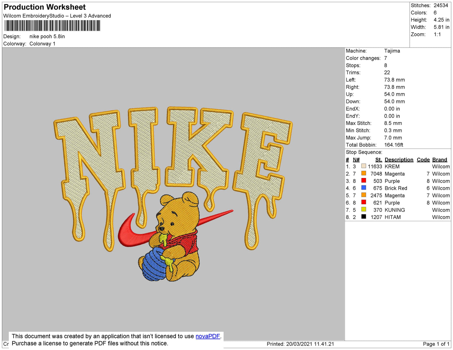 Nike Melt Pooh