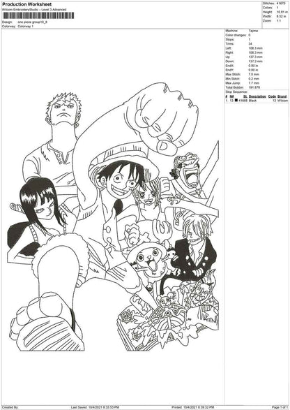 One piece Group big size