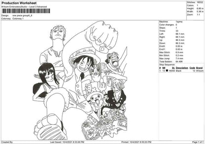 One piece Group big size