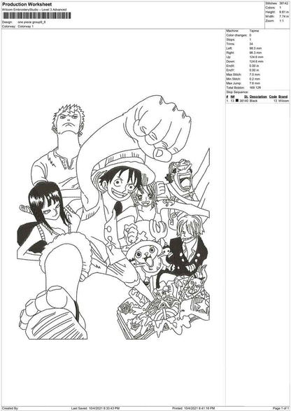 One piece Group big size