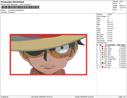 One Peace luffy Rectangle