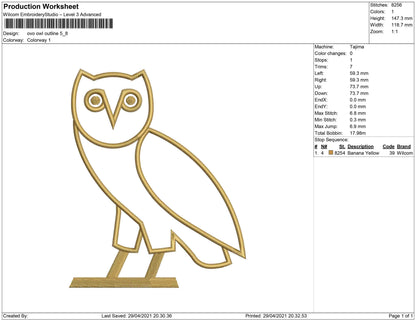 ovo owl outline