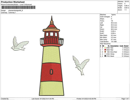 Phare and Seagulls