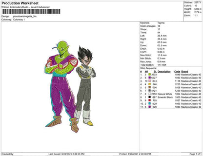 Piccolo and vegeta