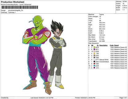 Piccolo and vegeta