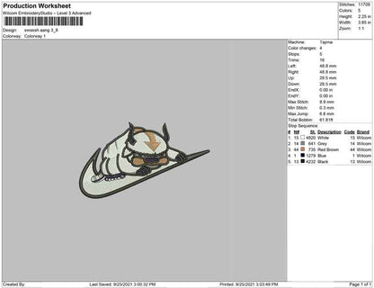 Swoosh Aang avatar