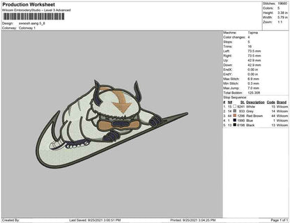Swoosh Aang avatar