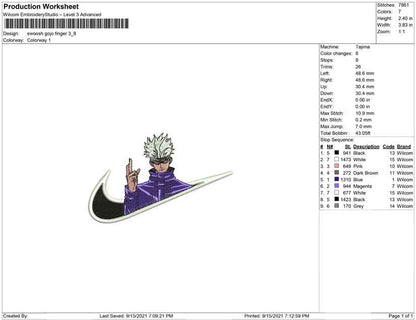 Swoosh Gojo satoru