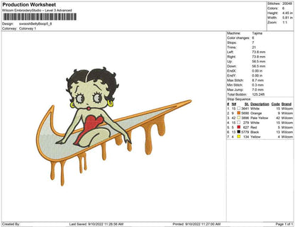 Swoosh Betty Boop