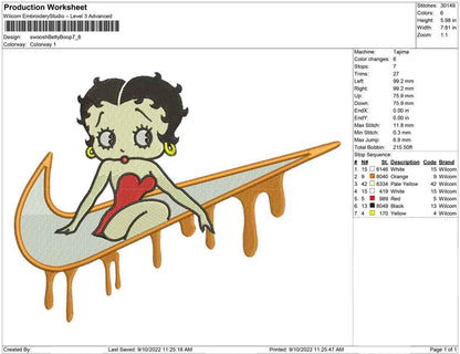 Swoosh Betty Boop