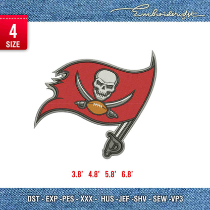 Tampa bay skull Flag