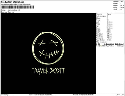 Travis Scott and  face logo