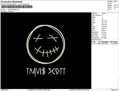 Travis Scott and  face logo