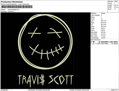Travis Scott and  face logo