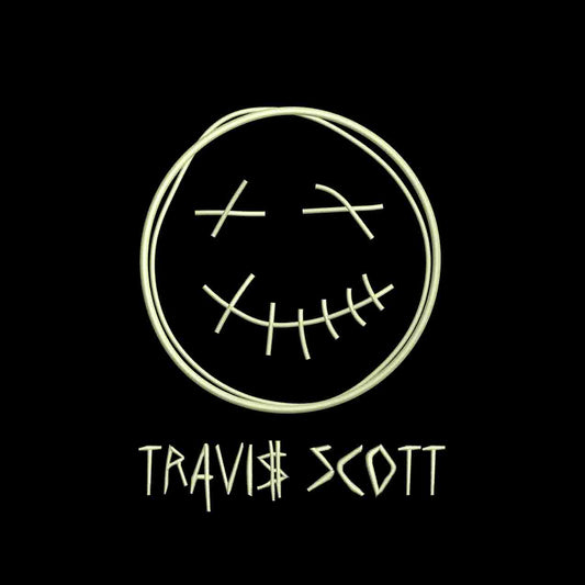 Travis Scott und Gesichtslogo