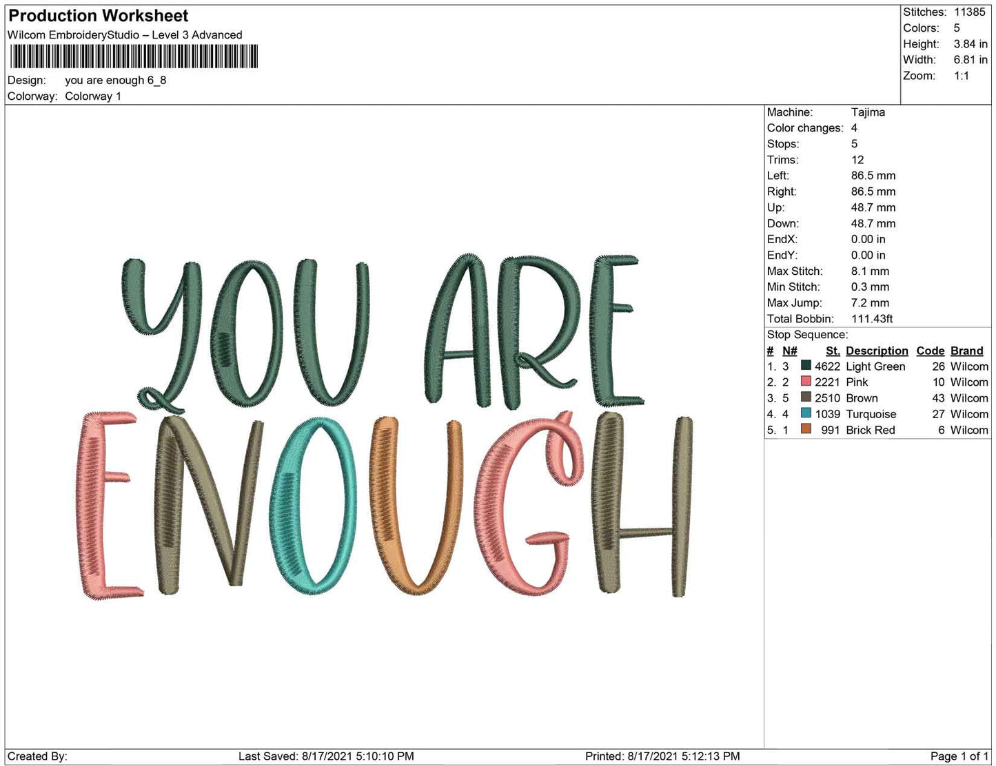 You are enough A